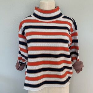 Striped Turtleneck Sweater